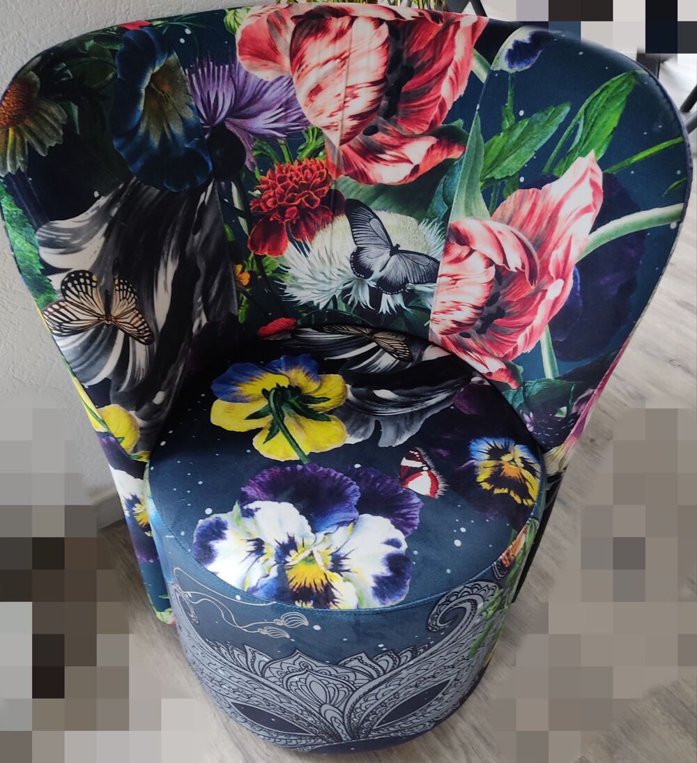 Petit fauteuil fleuri Meubles