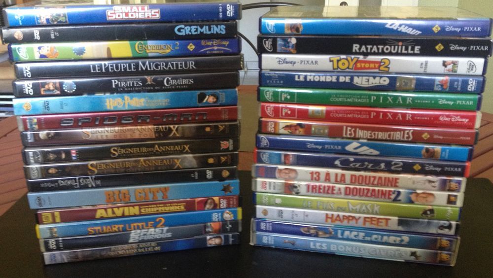 Lot de 57 DVD DVD et blu-ray