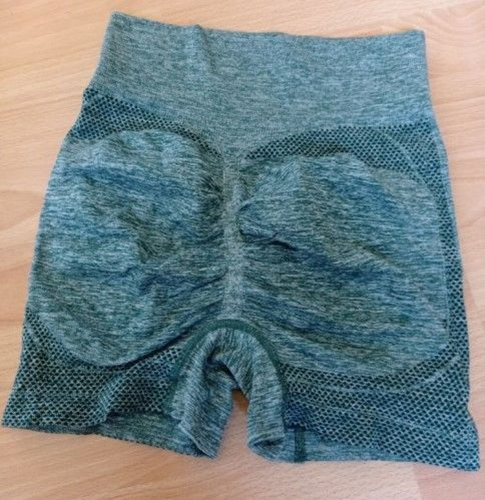 Short de Sport Taille Haute Push Up Gris S/M Vêtements