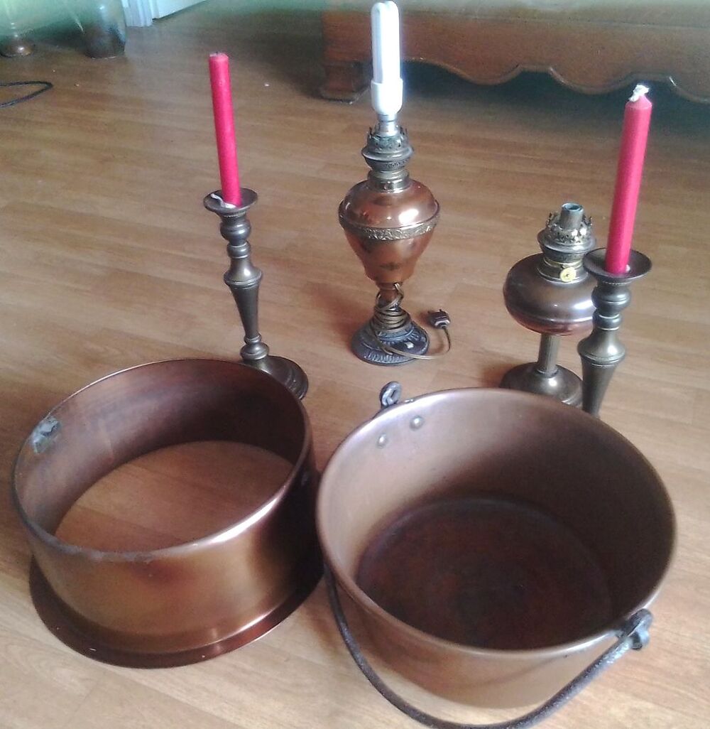 CUIVRES : lots d'objets Décoration