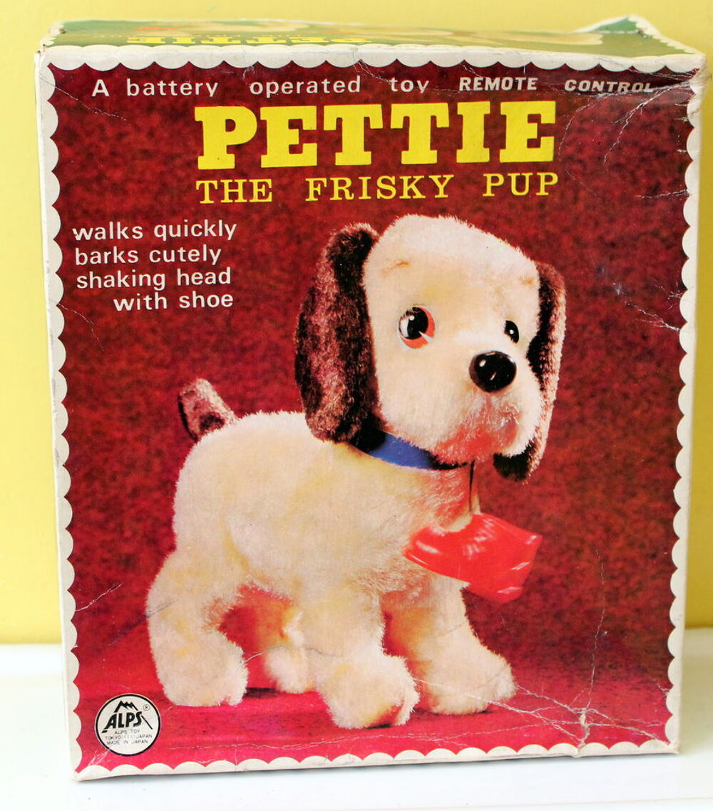 Pettie The Frisky Pup-Battery toy japan 1960 Alps Toys 5756 Jeux / jouets