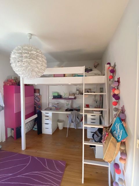 Lit Mezzanine 140x190cm 150 Bordeaux (33)