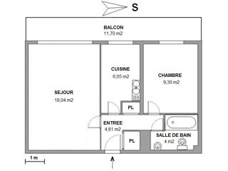  Appartement à vendre 2 pièces 42 m²