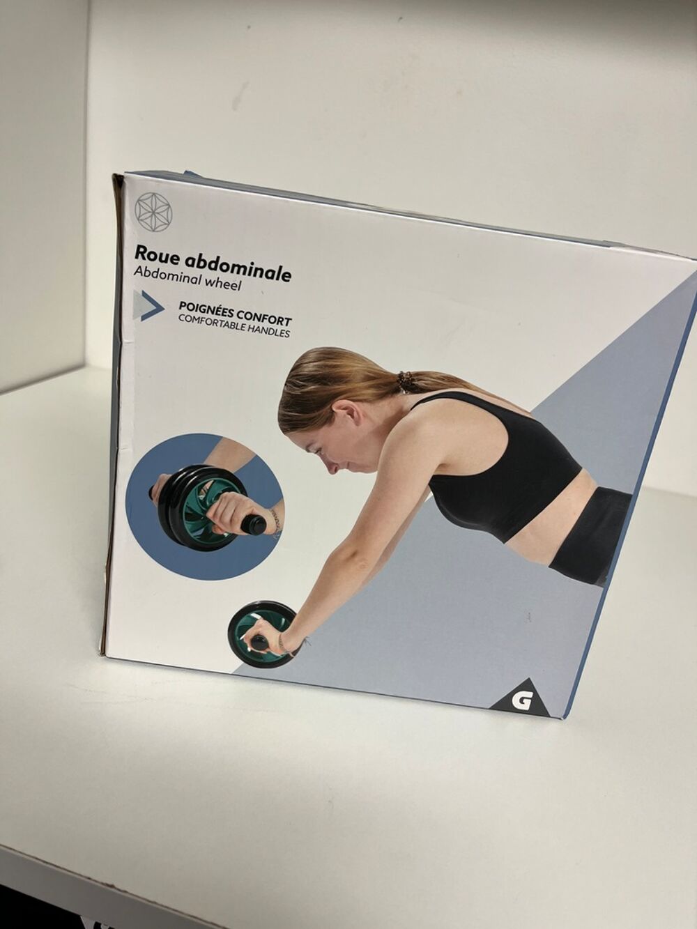 Roue abdominale avec poign&eacute;es confort Sports
