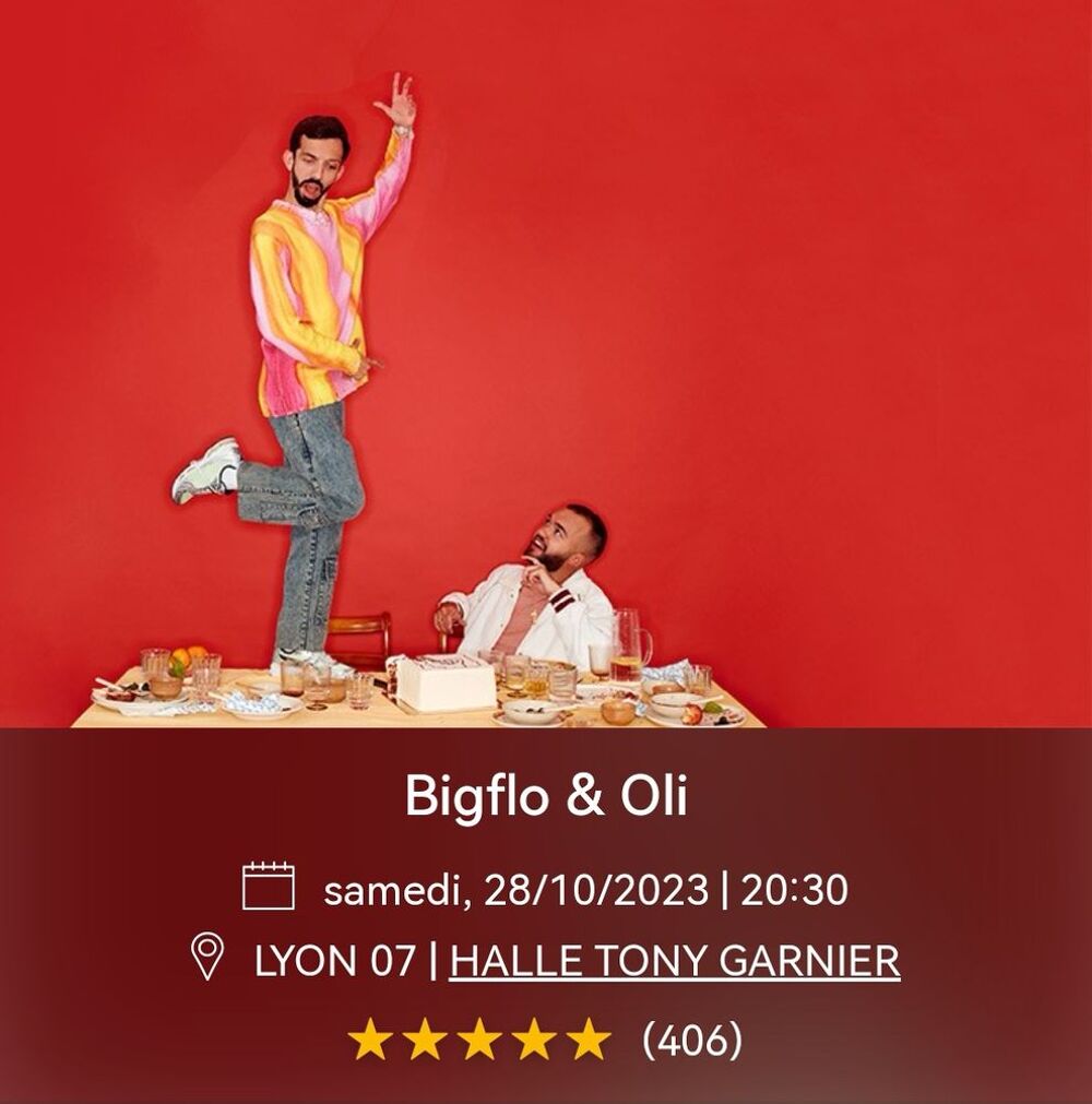 Concert Bigflo &amp; Oli &agrave; Lyon Billetterie
