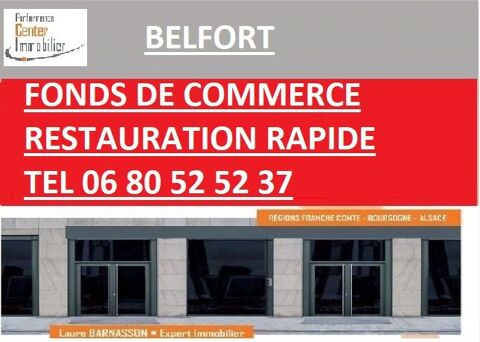 BELFORT VENDS COMMERCE RESTAURANT - 250M² - GRANDE VITRINE - terrasse 275000 90000 Belfort
