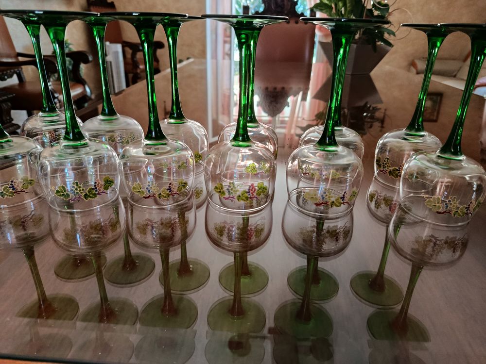 Verres &agrave; vin d'Alsace Décoration