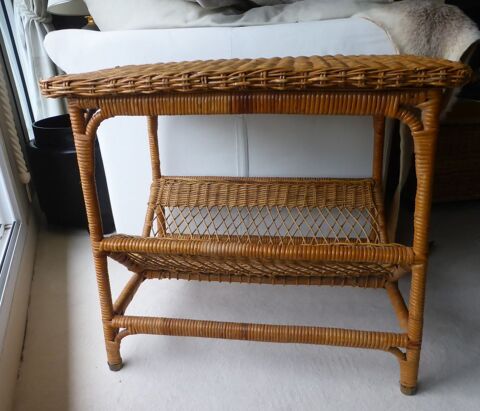 Table en rotin Vintage années 60 Bailly (78)