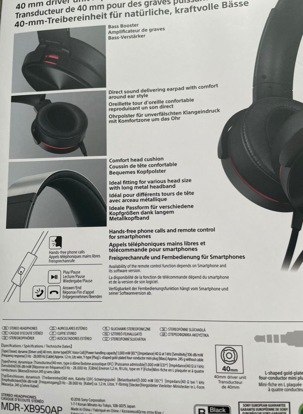 CASQUE SONY Extra Bass > NEUF Audio et hifi