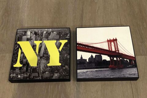 2 cadres Pont de Manhattan et vue a�rienne de New York 8 Aubagne (13)