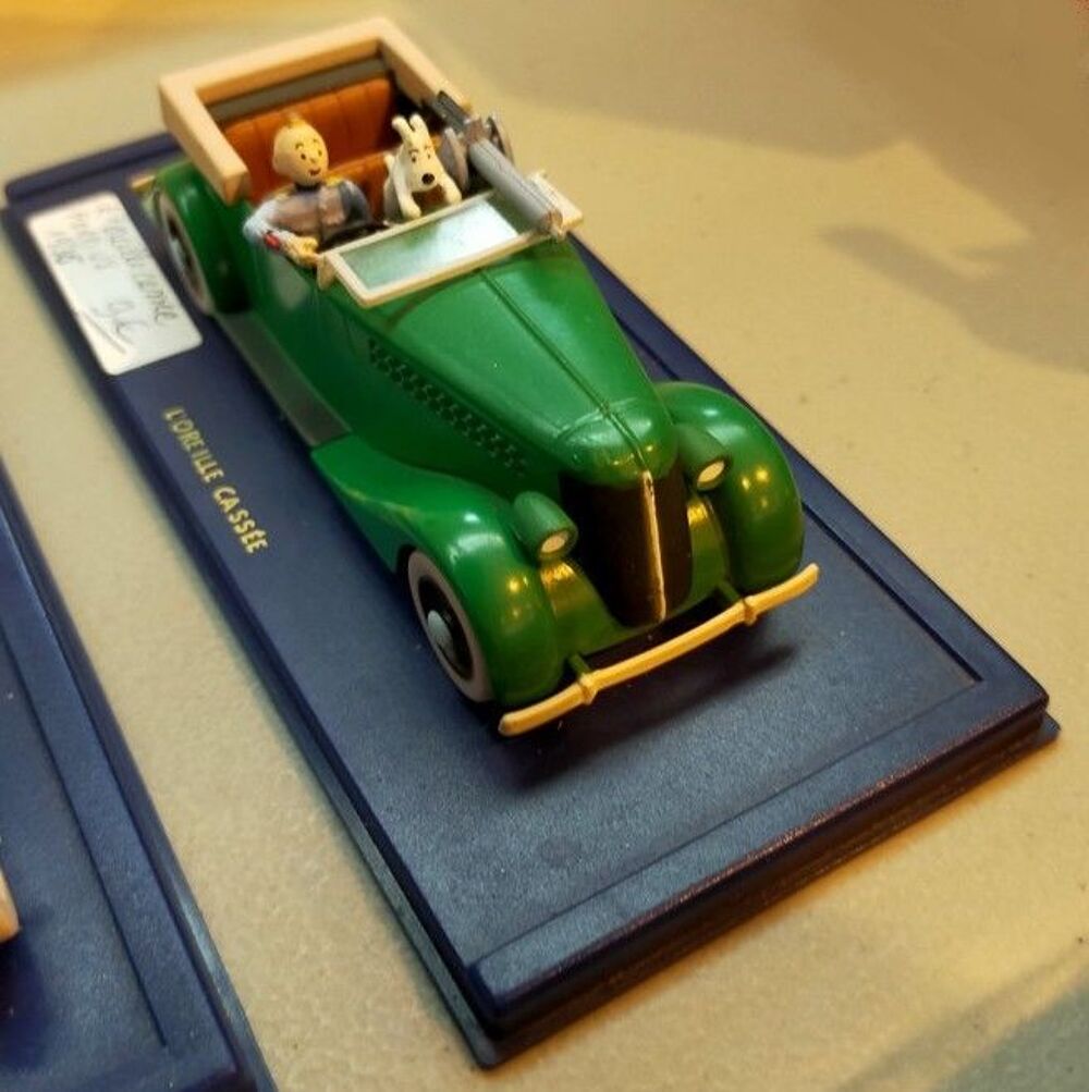 Lot complet de 3 voitures miniatures TINTIN
