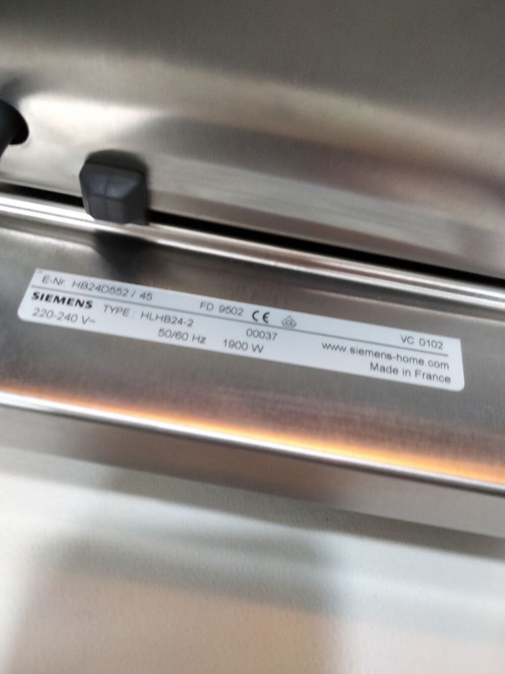 Four vapeur encastrable Siemens Electroménager