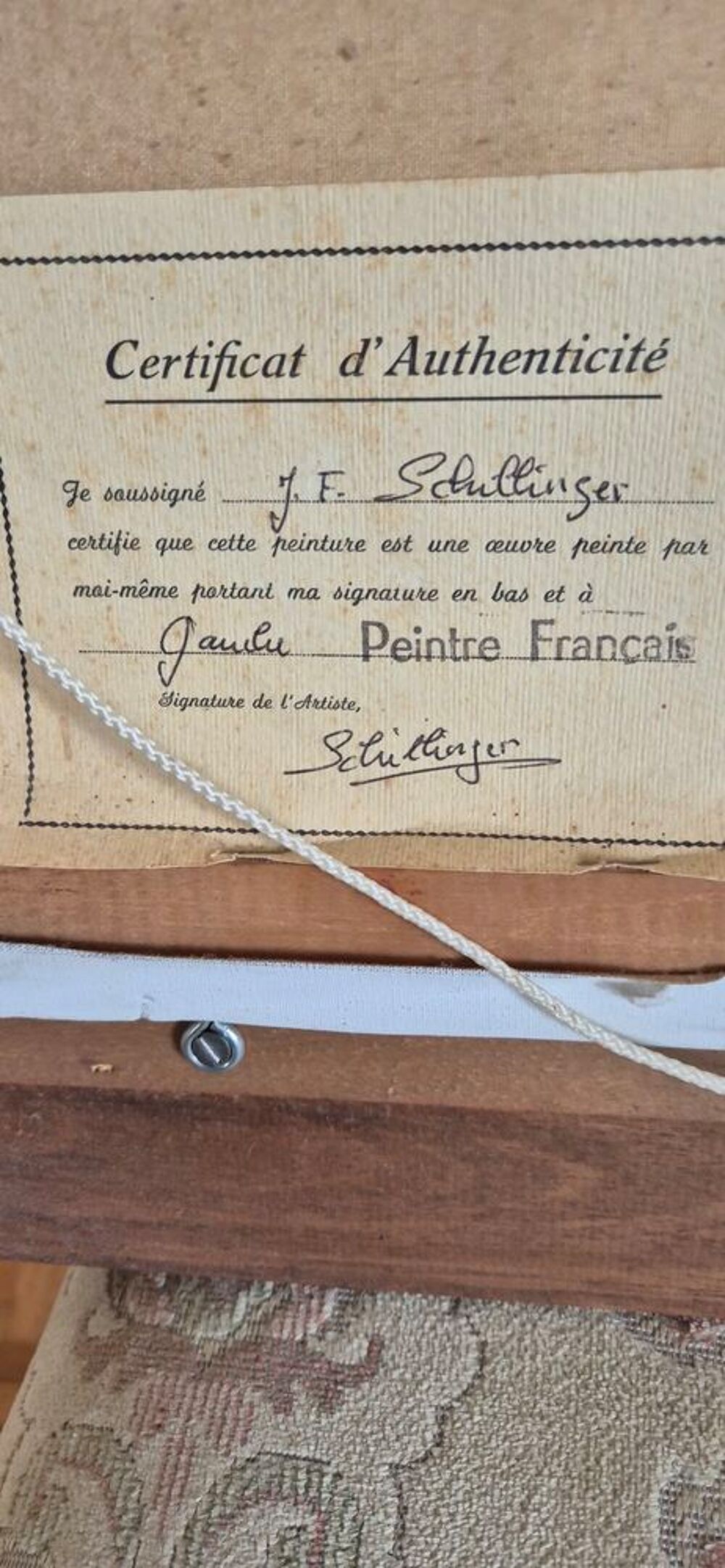 Tableau Schillinger _ paysage automnal bord de rivi&egrave;re Décoration