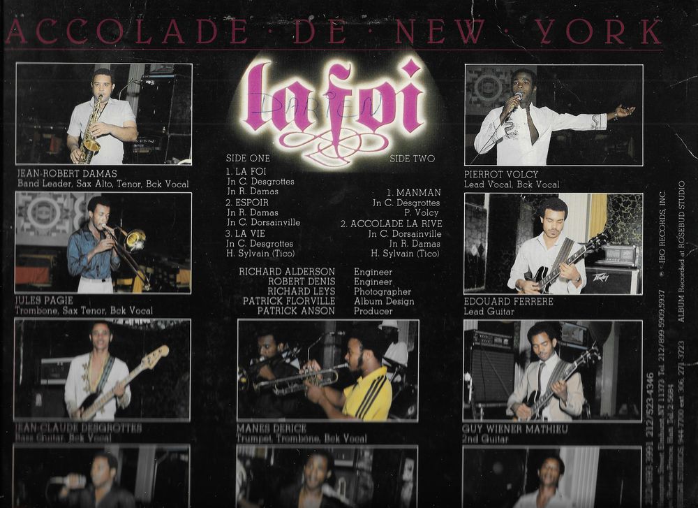 Vinyle 33 T , Accolade De New York ?? La Foi CD et vinyles