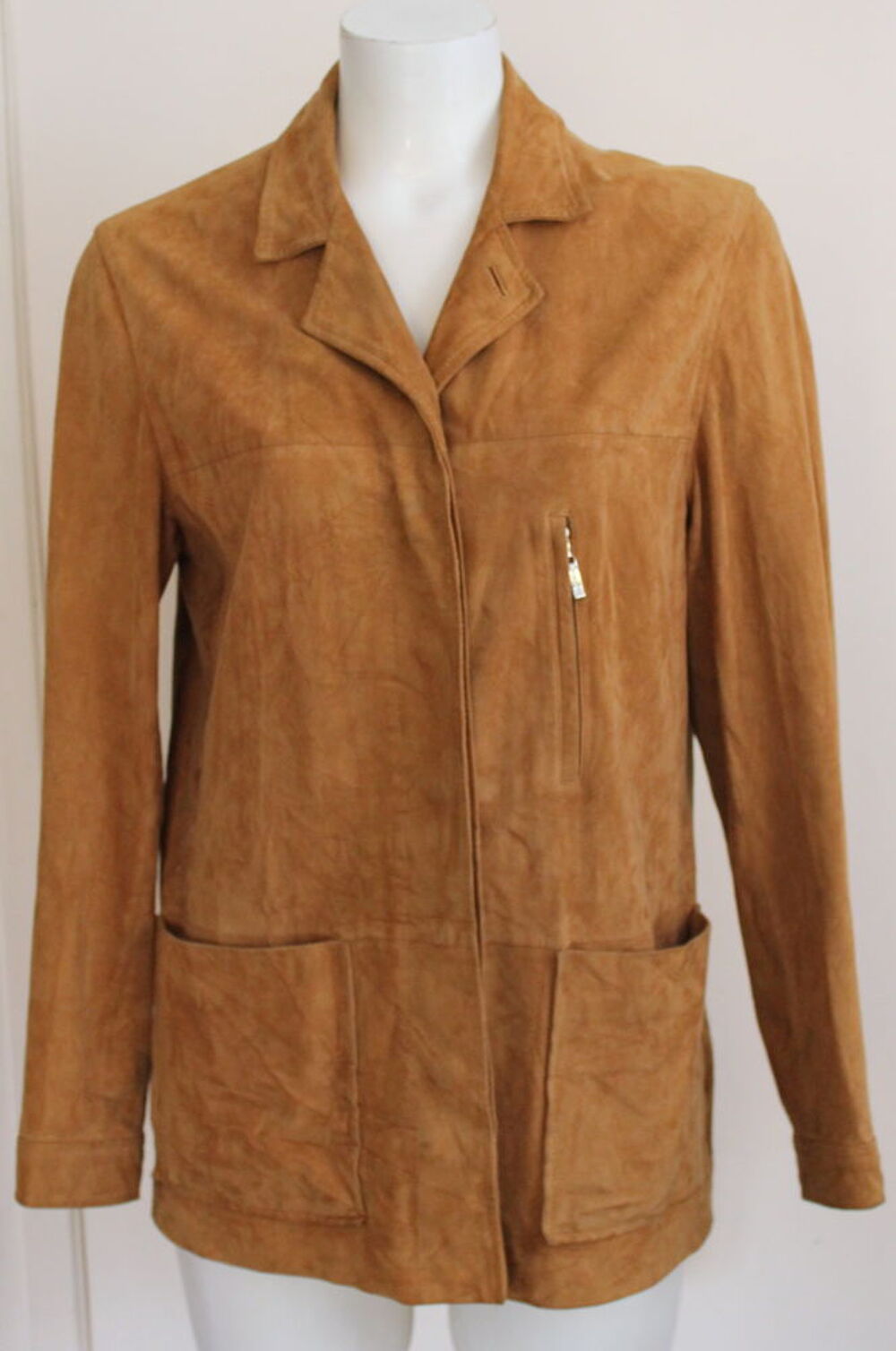 Veste veau velours camel ERIC BOMPARD T.M Vêtements