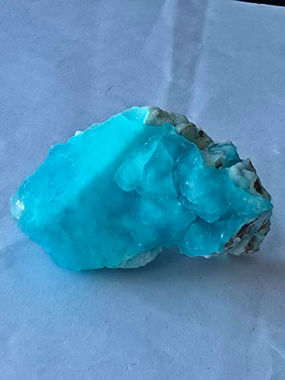 Cristal d'H&eacute;mimorphite Turquoise Brut-Pierre Naturelle 