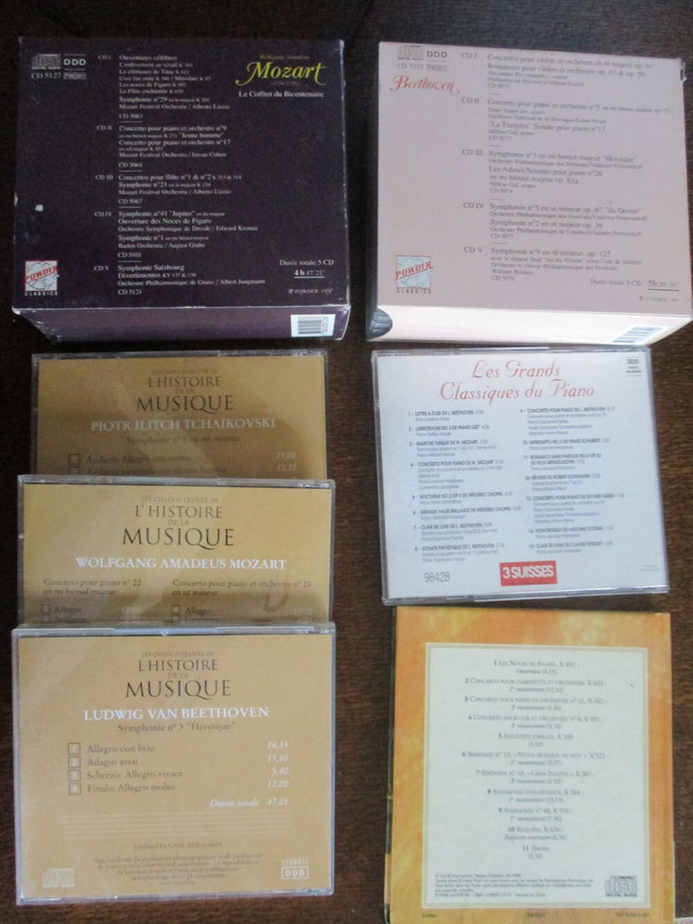 Lot de CD de musique classique CD et vinyles