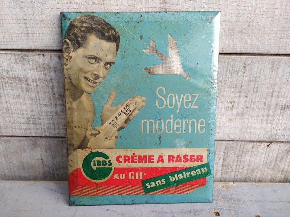 Ancien Glacoide Gibbs Cr&egrave;me &agrave; Raser Vintage

