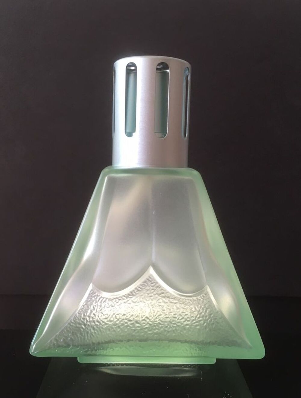 Lampe Berger Pyramide verte en verre
