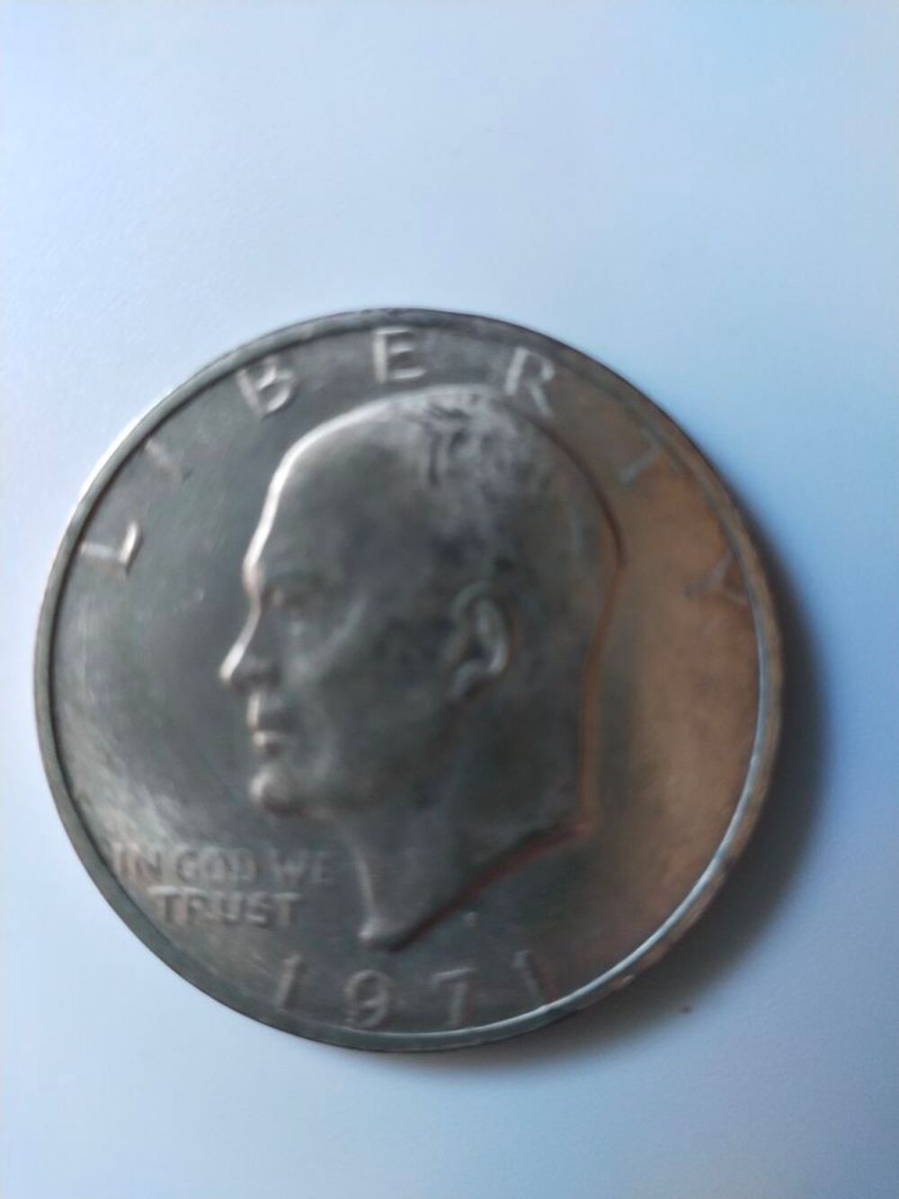 PIECE DES USA EN ARGENT LIBERTY EISENHOWER ANNEE 1971 