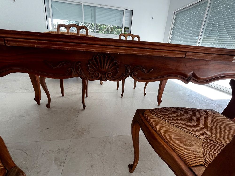 Table en merisier et 6 chaises Meubles