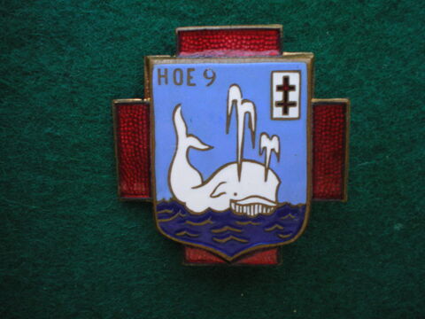 Insigne de Sant� - H�pital d'Origines Etapes 9 Dijon. 250 Caen (14)