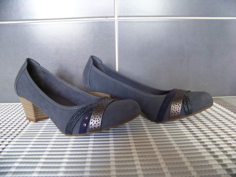 Escarpins bleu gris Pointure 39 Chaussures