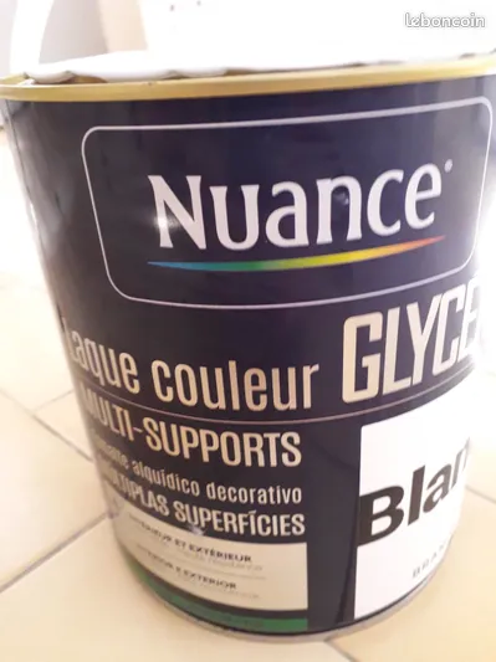 Peinture laque glyc&eacute;ro blanc satin Bricolage