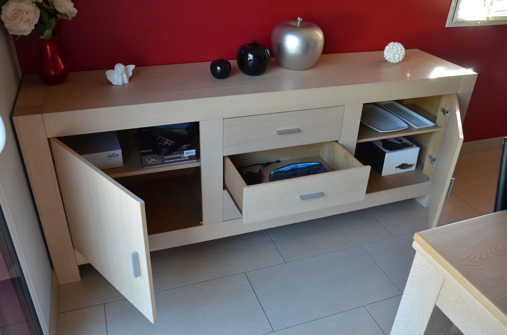 Buffet bois 2 portes / 3 tiroirs Meubles