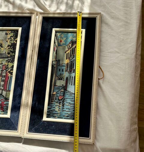 2 tableaux en canevas 40 Saint-Nazaire (44)