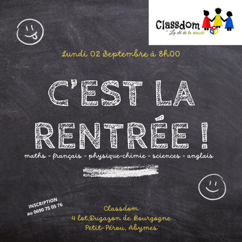 Soutien scolaire sur-mesure 0 97139 Guadeloupe
