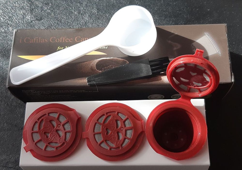 Lot de 3 capsules &agrave; caf&eacute; Nespresso NEUVES r&eacute;utilisables Cuisine