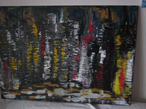 Peinture acrylique NEW YORK LA NUIT 170 Romans-sur-Isre (26)