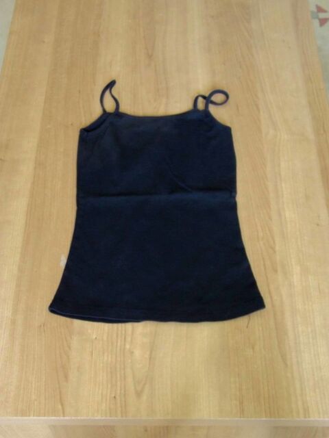 01, Débardeur fines bretelles, MIM, Noir, Taille 38, TBE 3 Bagnolet (93)