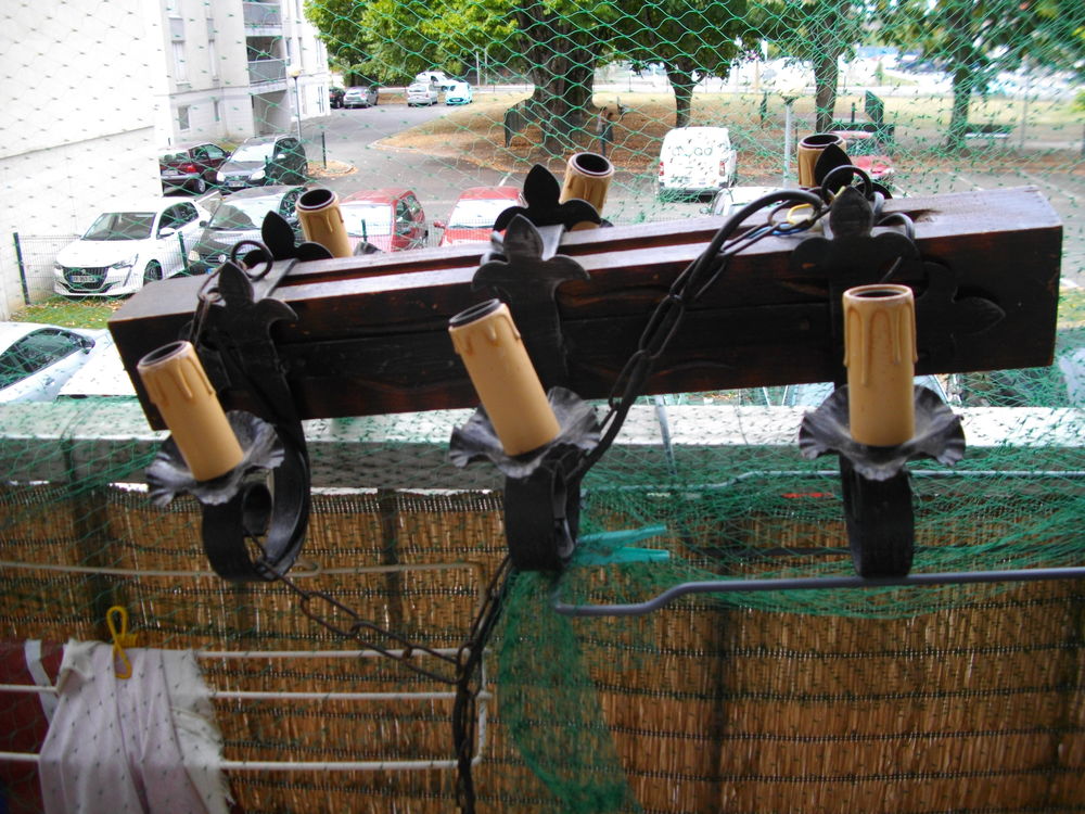 lustre en bois et fer Bricolage