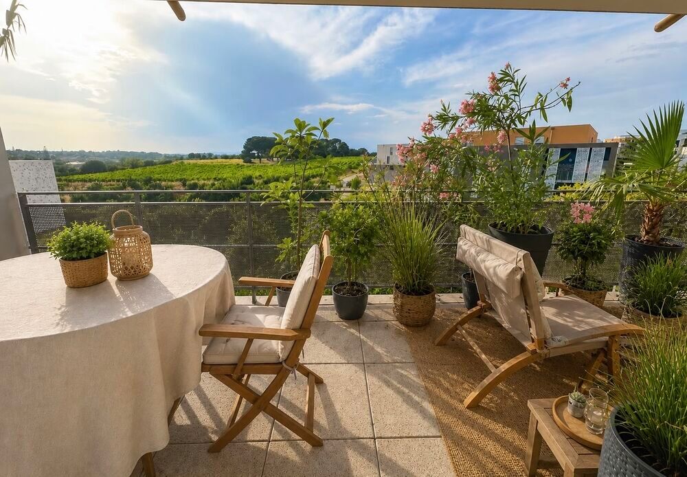 Vente Maison T3 61 m² avec terrasse de 15m², vue exceptionnelle & parking Montpellier