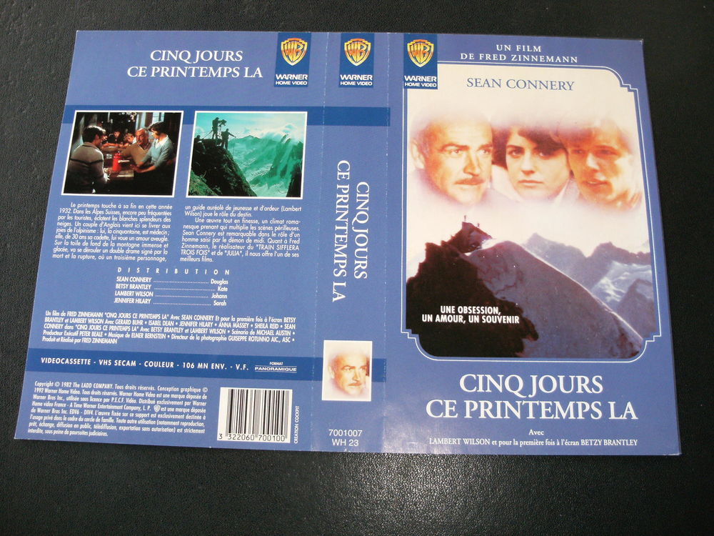 Film : " Cinq jours ce printemps l&agrave; " 1982 DVD et blu-ray