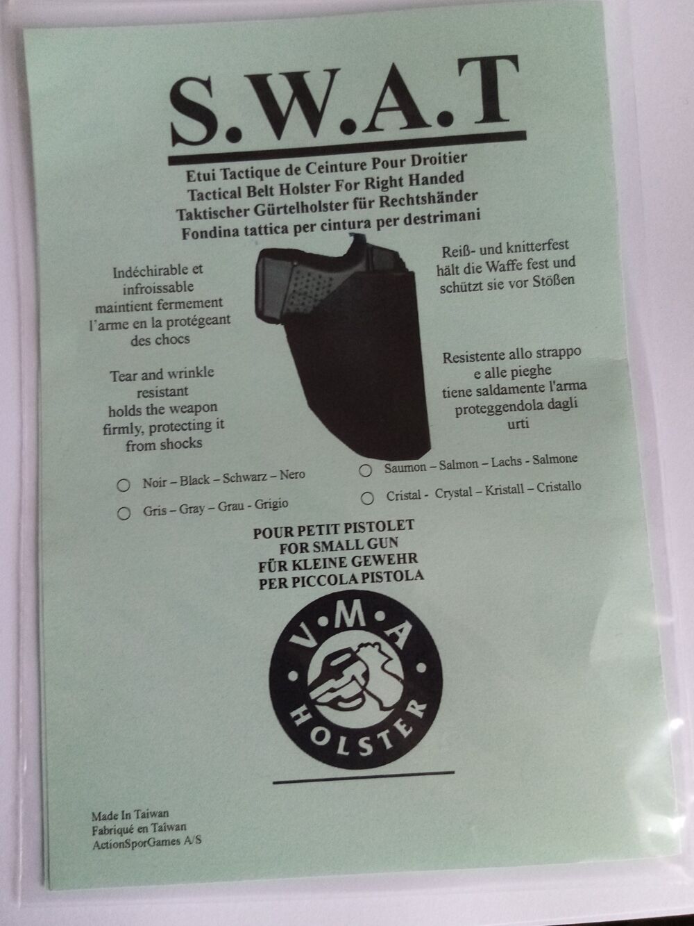 Holster de ceinture pour arme de poing Sports