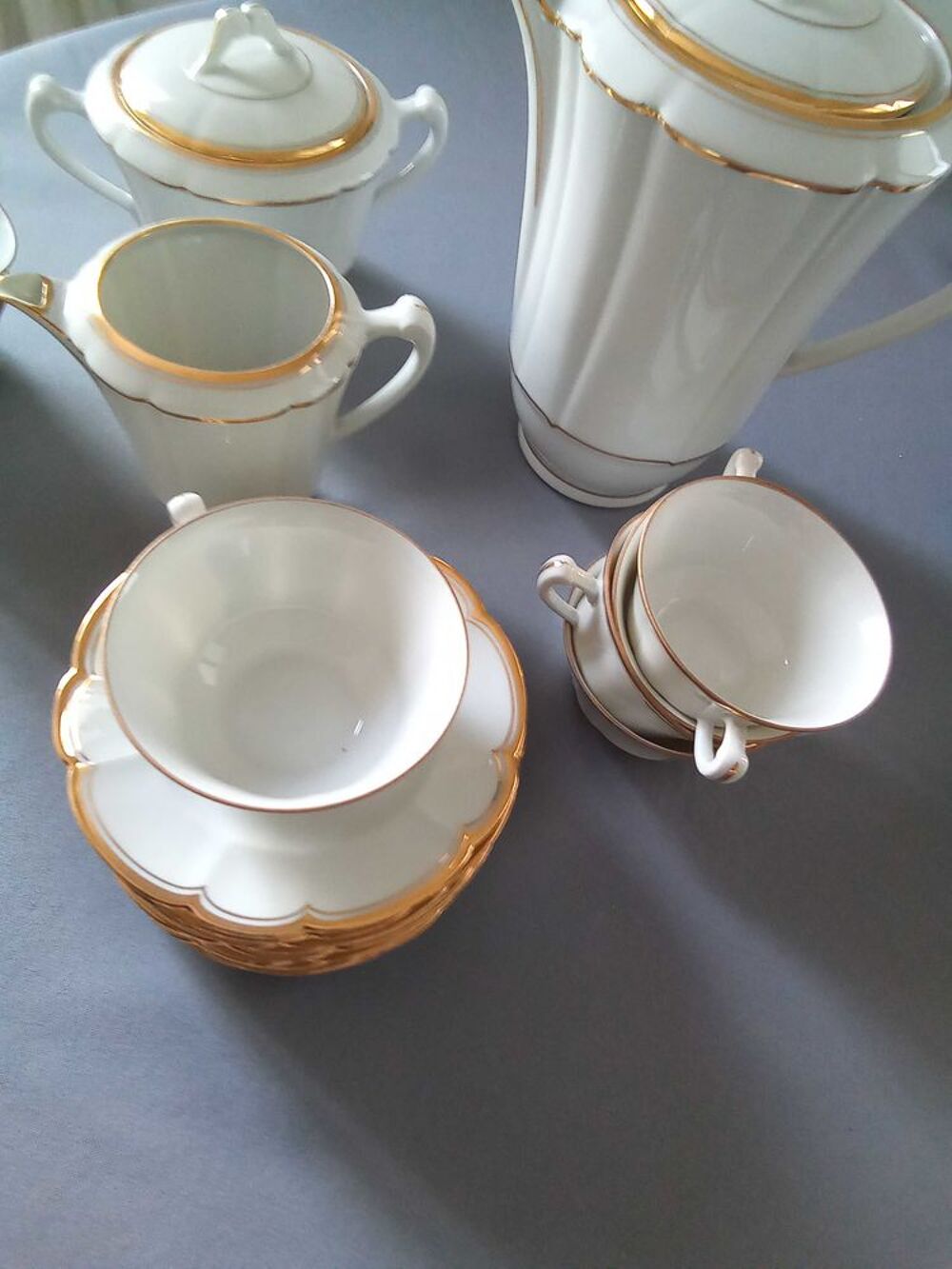 Service &agrave; caf&eacute; Porcelaine Décoration