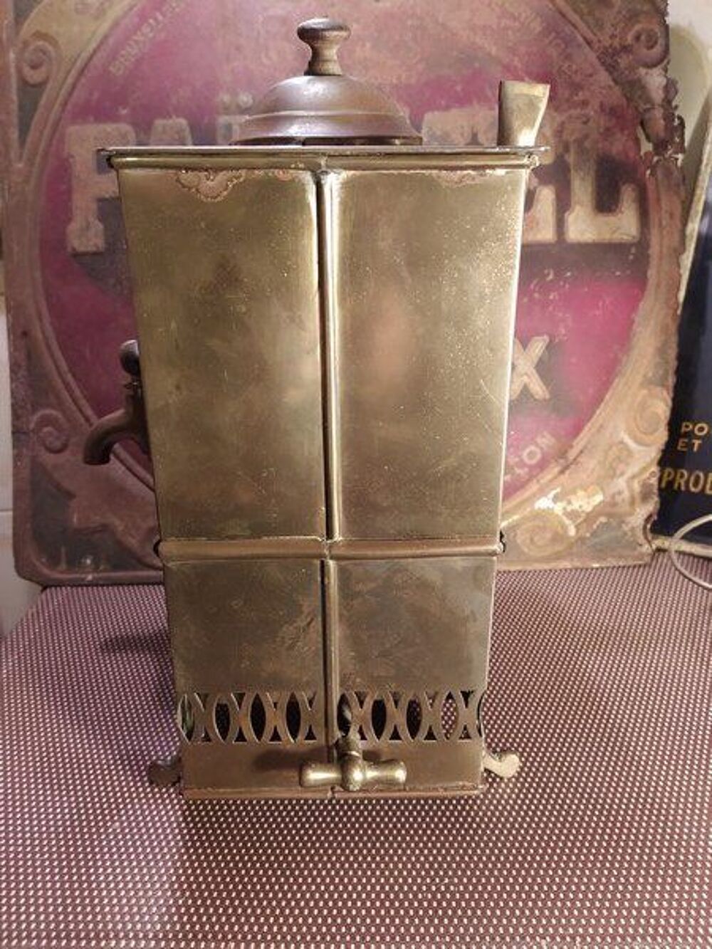 Ancien Appareil Barbier Coiffeur Aseptiseur XIXeme 