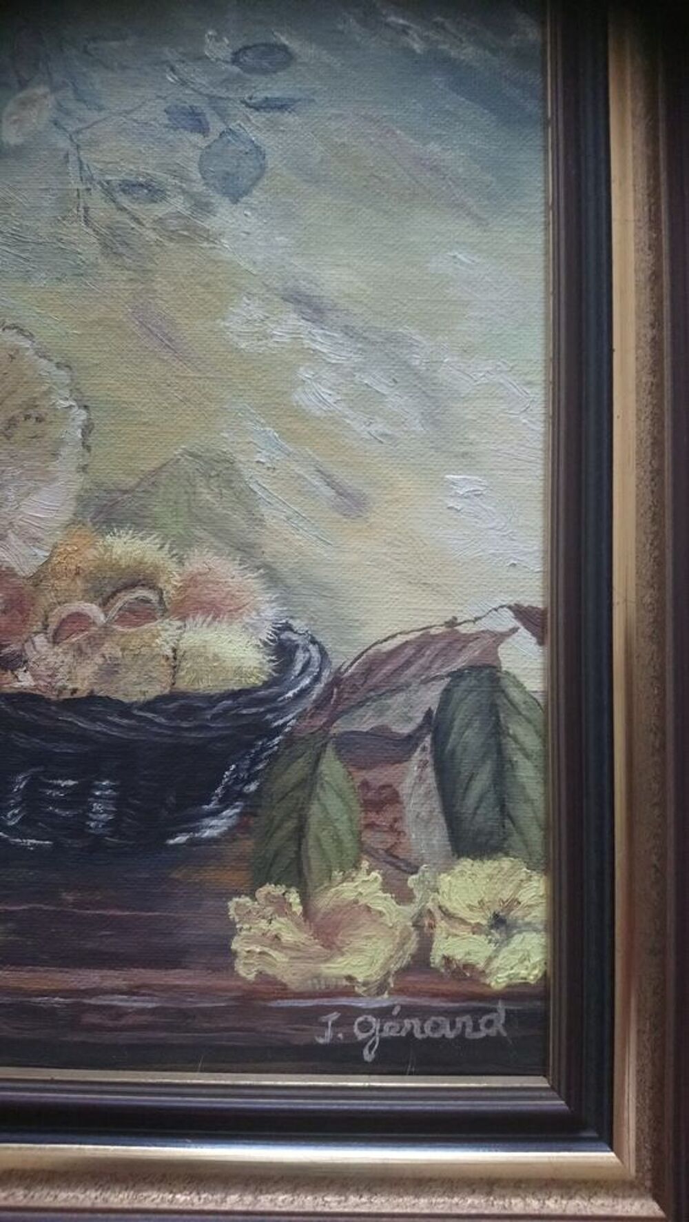 Tableau nature morte repr&eacute;sentant des fruits Décoration