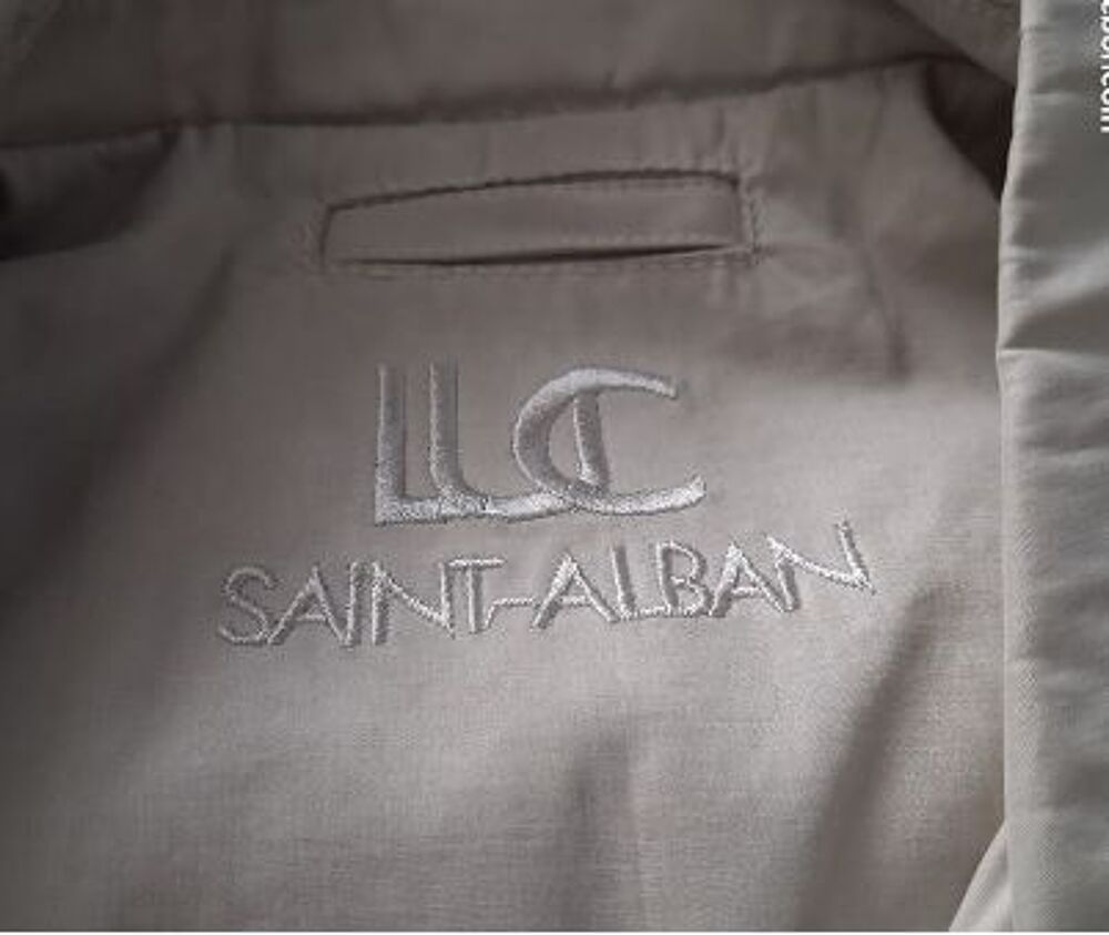 imperm&eacute;able cr&egrave;me de la marque Luc Saint Alban Vêtements