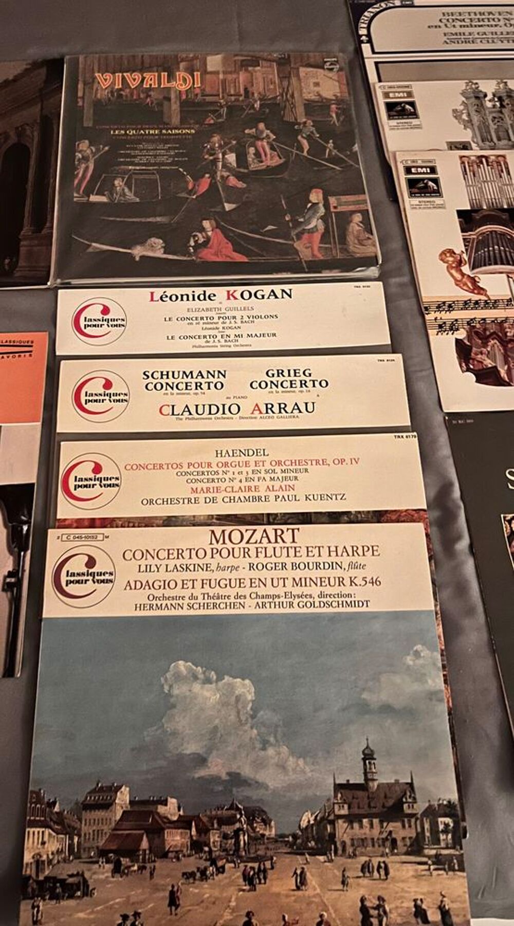 coffret vinyles classique EMI Philips deutschgramophone CD et vinyles