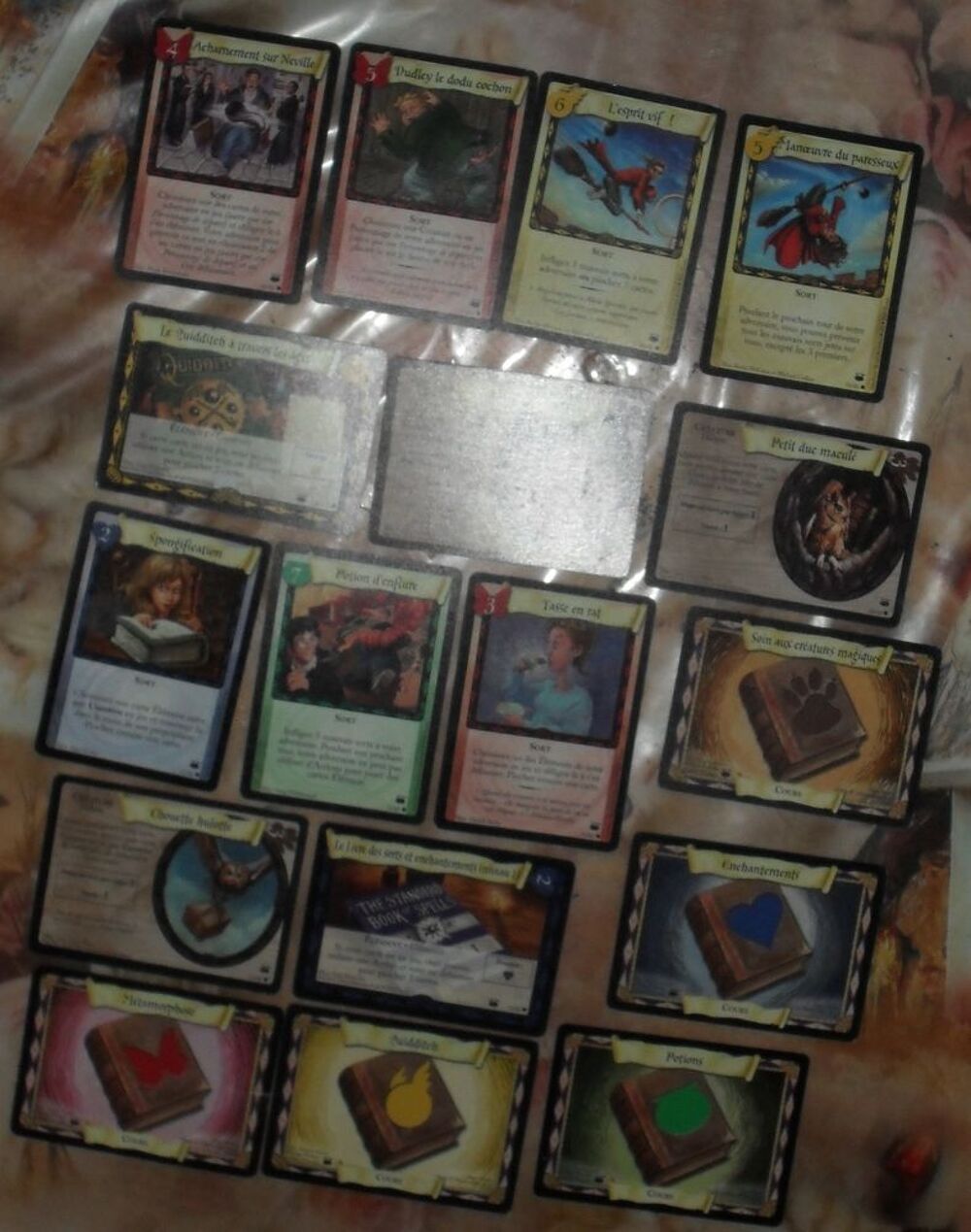 Lot de 38 cartes Harry Potter s&eacute;rie x sur 80 en excellent 