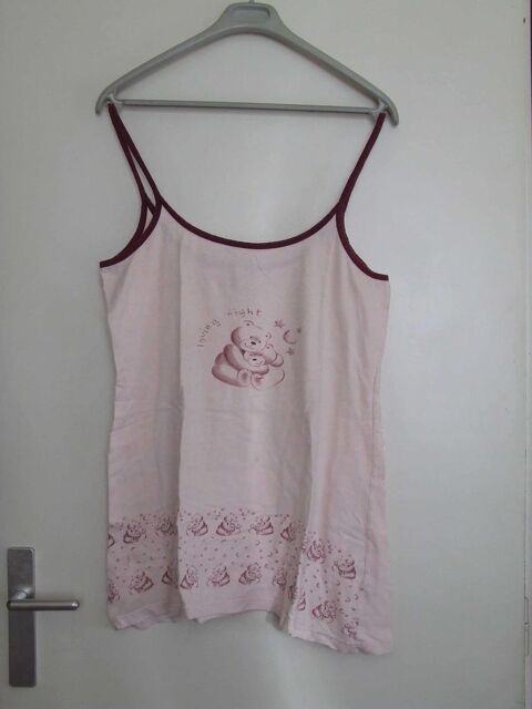 Nuisette, motif imprim ours, DESIRELLE, Rose, T. 42 44, TBE 4 Bagnolet (93)