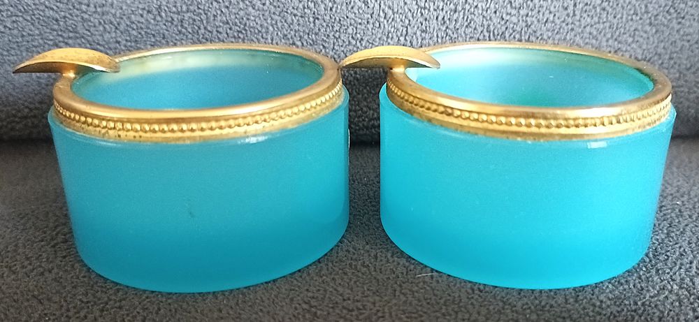 Paire de cendriers V.N.C "Opaline de Venise"- Murano 1970 