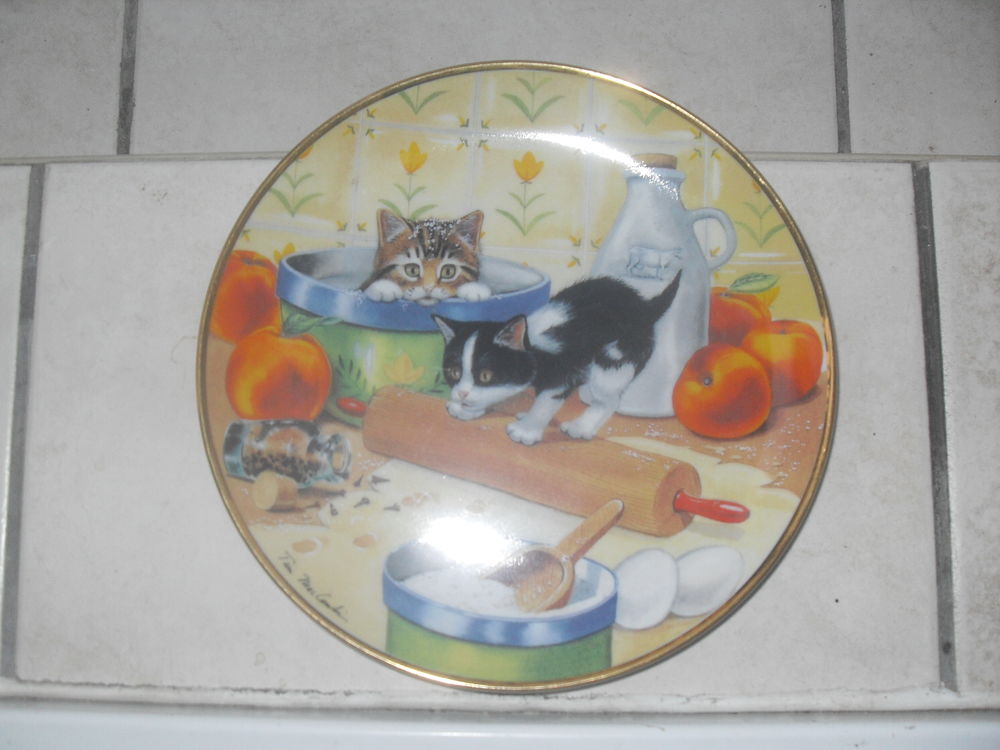 Assiette "chats" 
