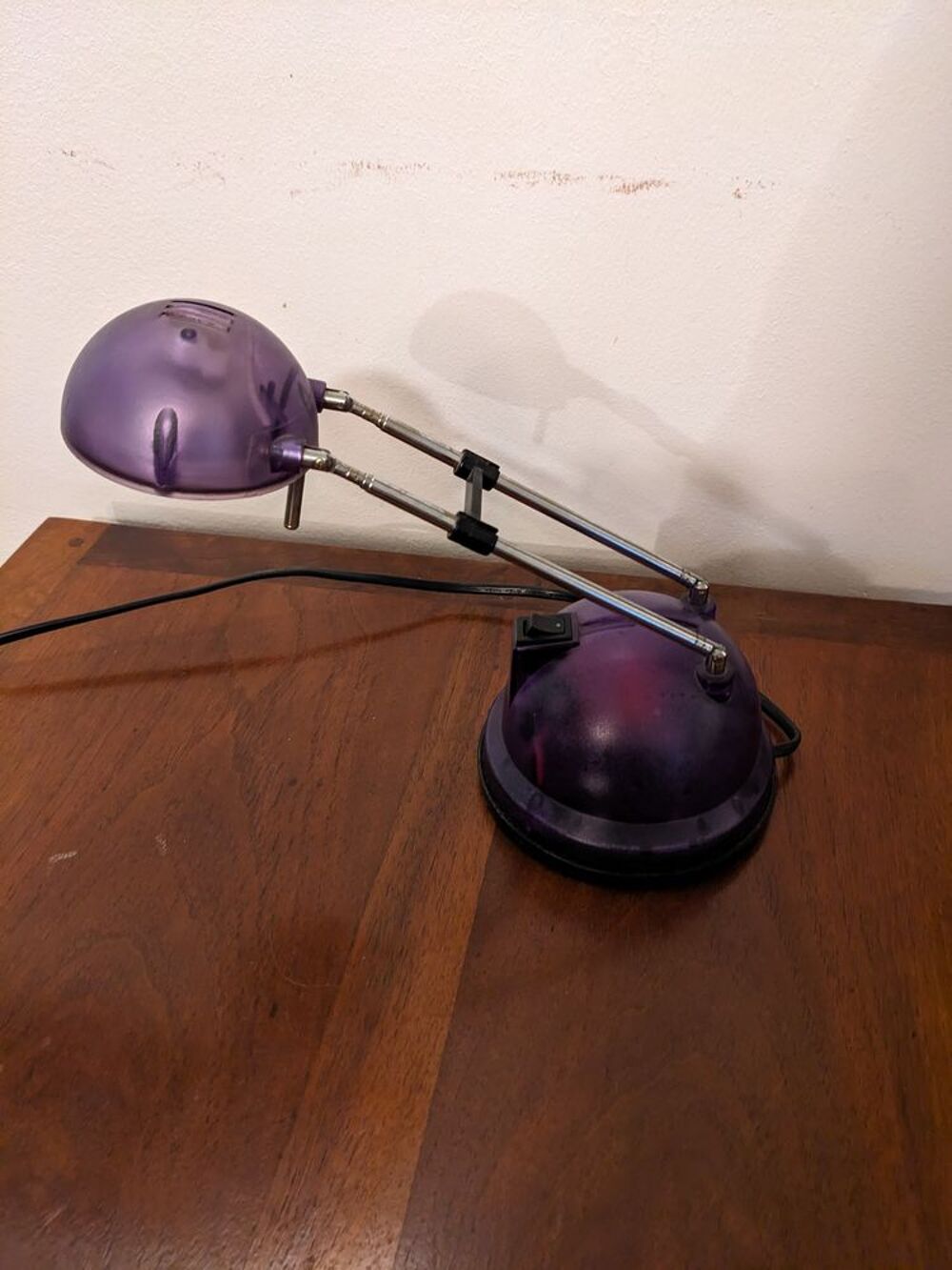lampe de bureau halog&egrave;ne translucide et t&eacute;lescopique en parf Décoration
