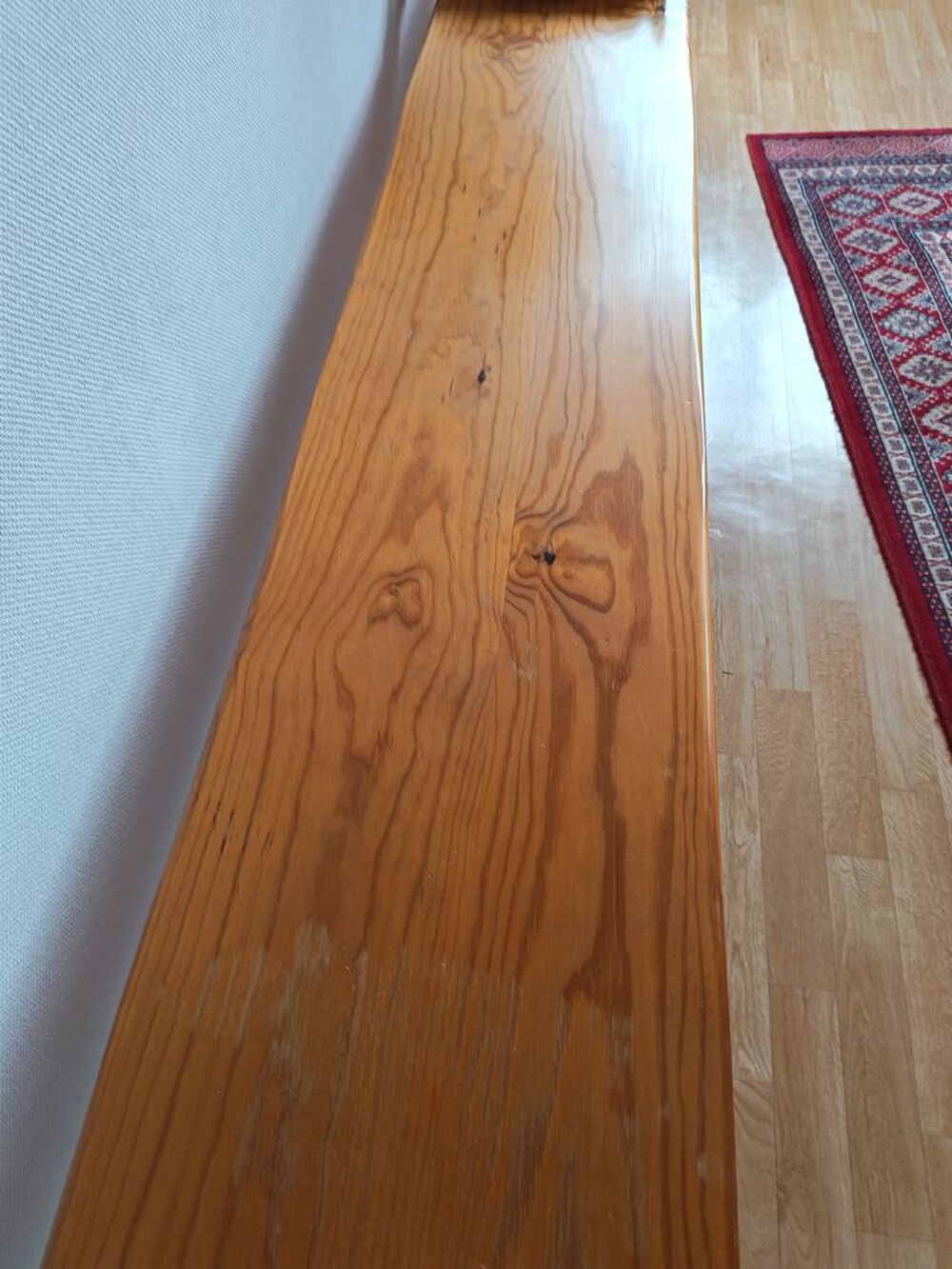 Table monast&egrave;re en pin, 4 chaises, banc en pin Meubles