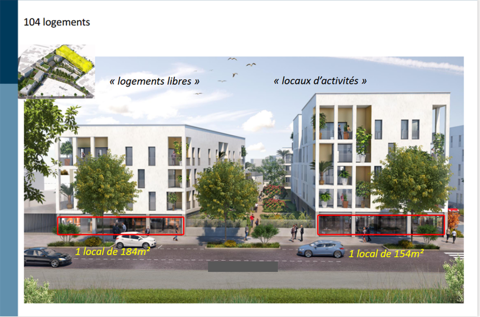 Grand local commercial de 154 m² 437886 44300 Nantes